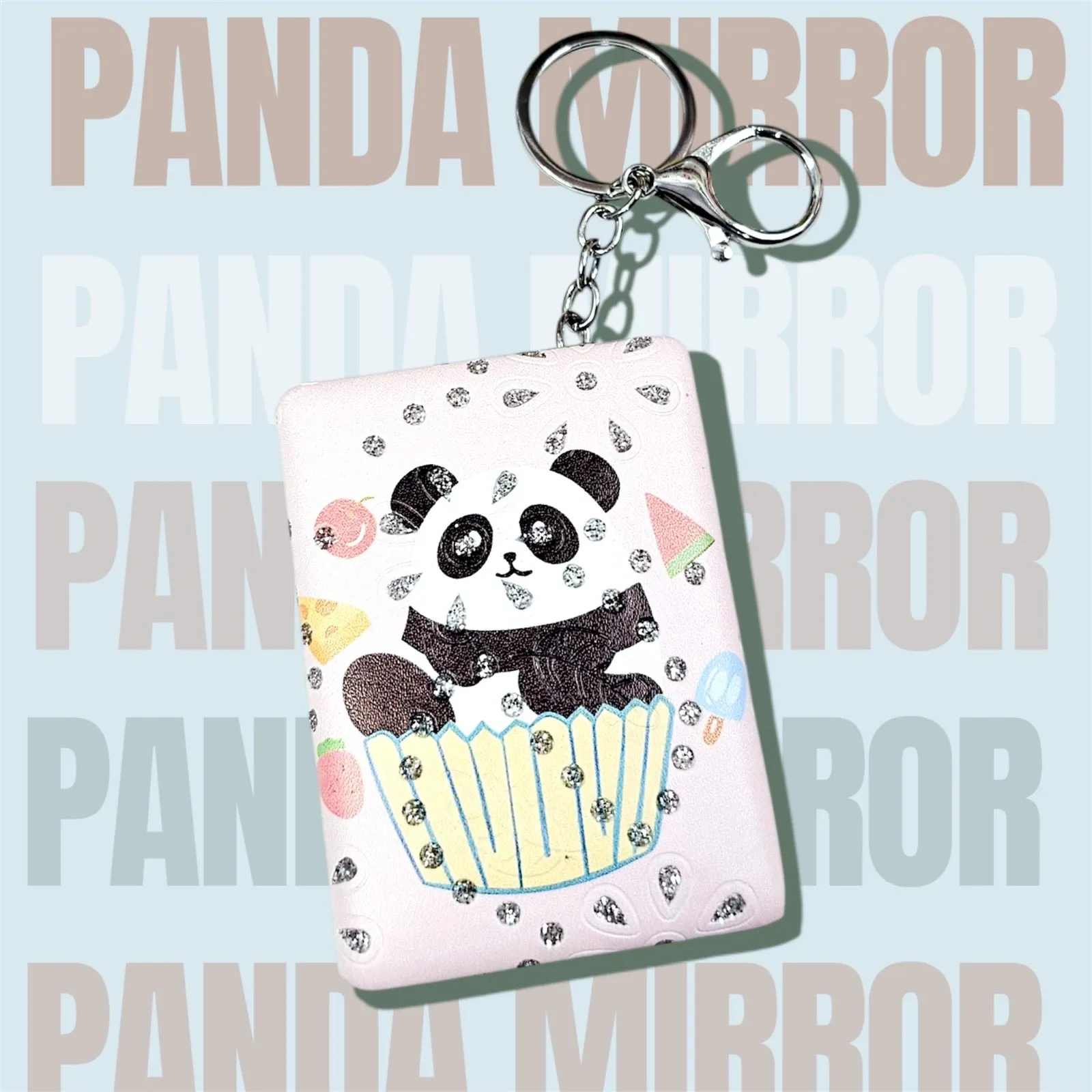– Mirror Keychain Consistent quality Edition Panda Kawaii Anti-slip Glitter
