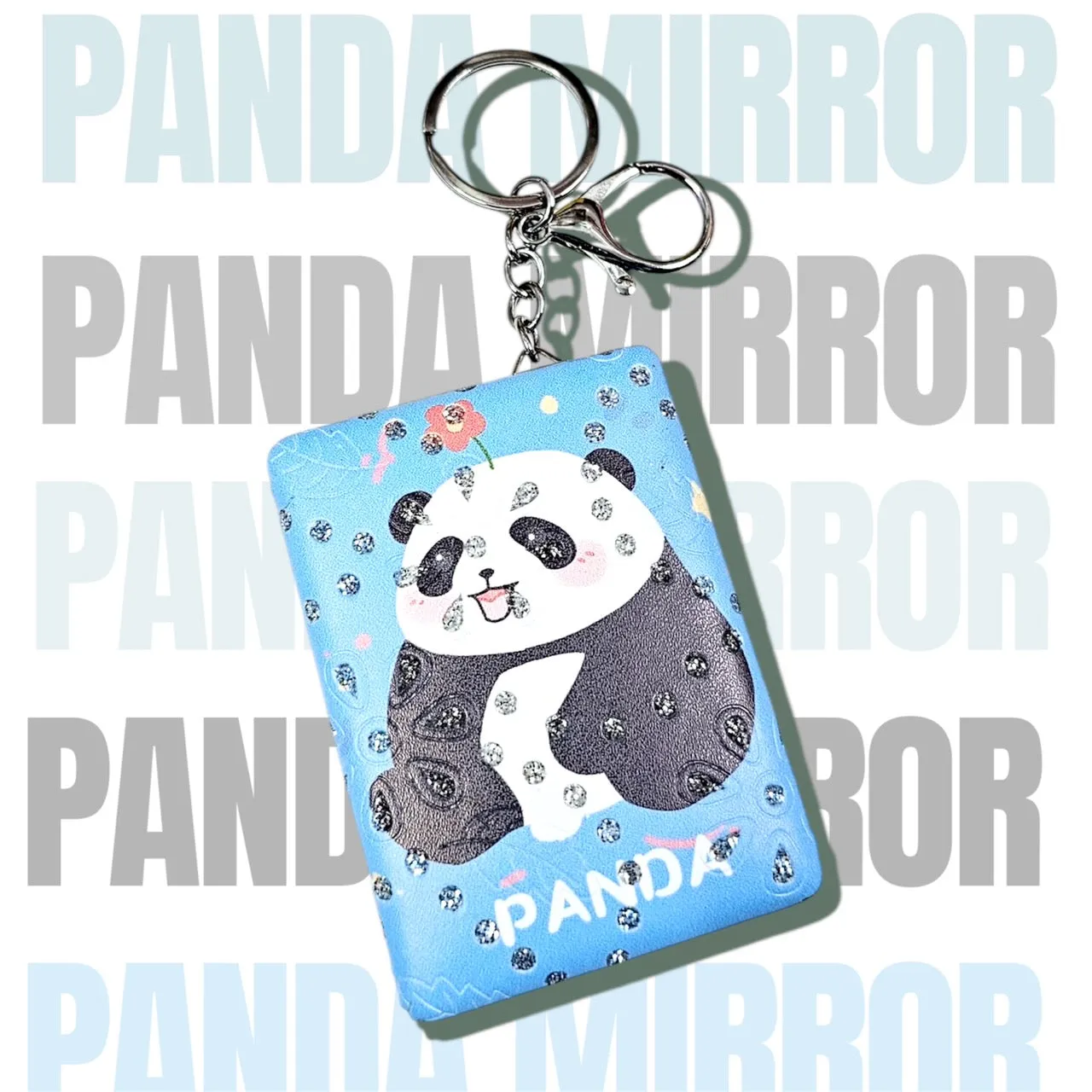 – Mirror Keychain Consistent quality Edition Panda Kawaii Anti-slip Glitter