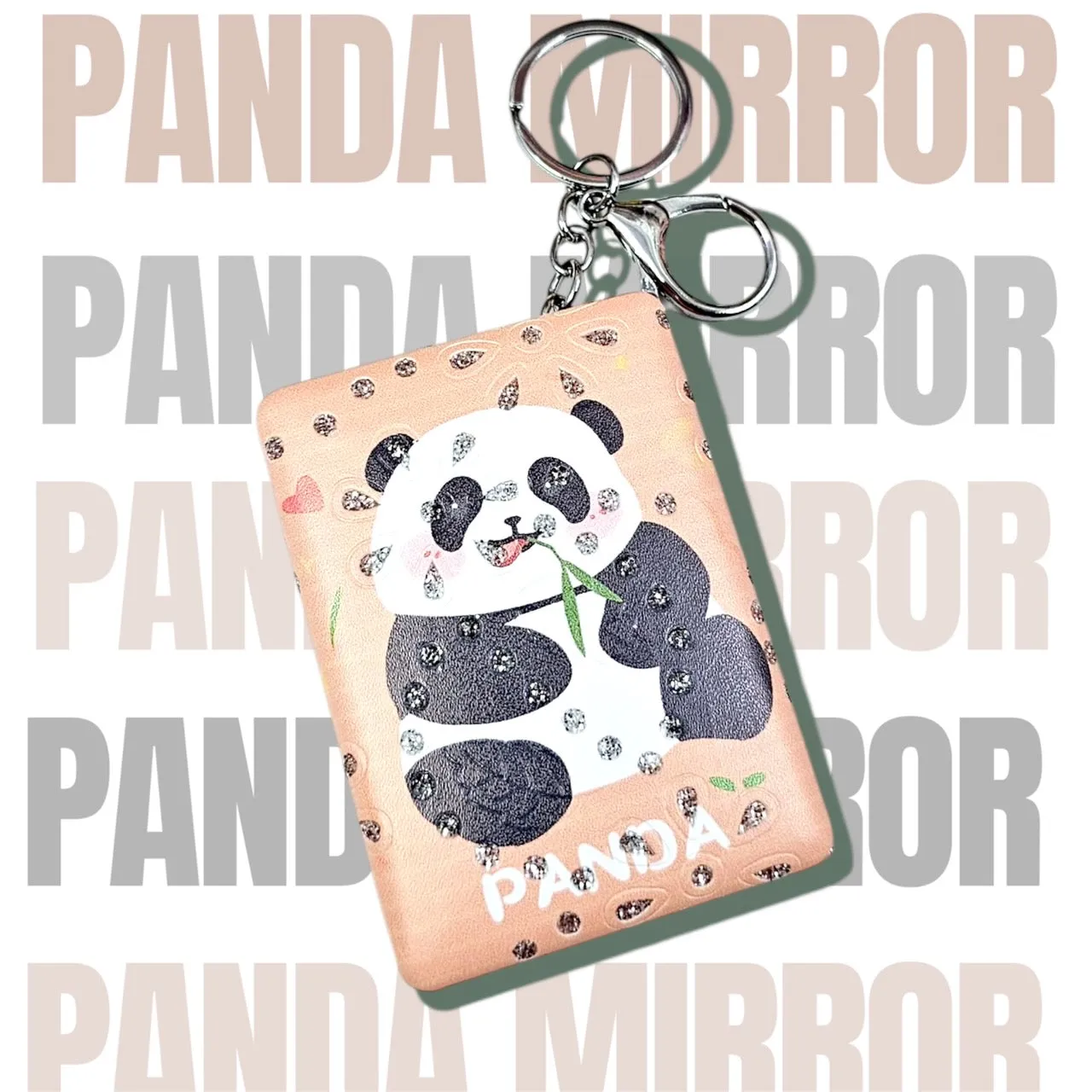 – Mirror Keychain Consistent quality Edition Panda Kawaii Anti-slip Glitter