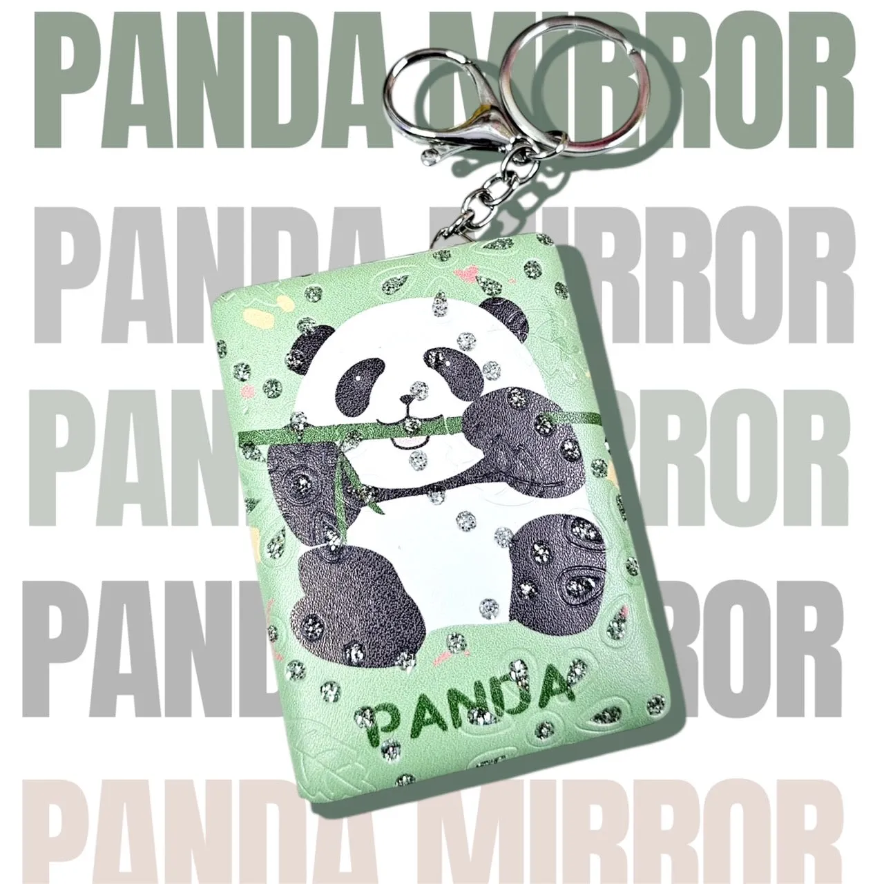 – Mirror Keychain Consistent quality Edition Panda Kawaii Anti-slip Glitter