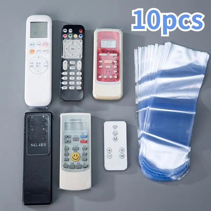 10 Clear Heat Shrink Wrap Bags, Waterproof
