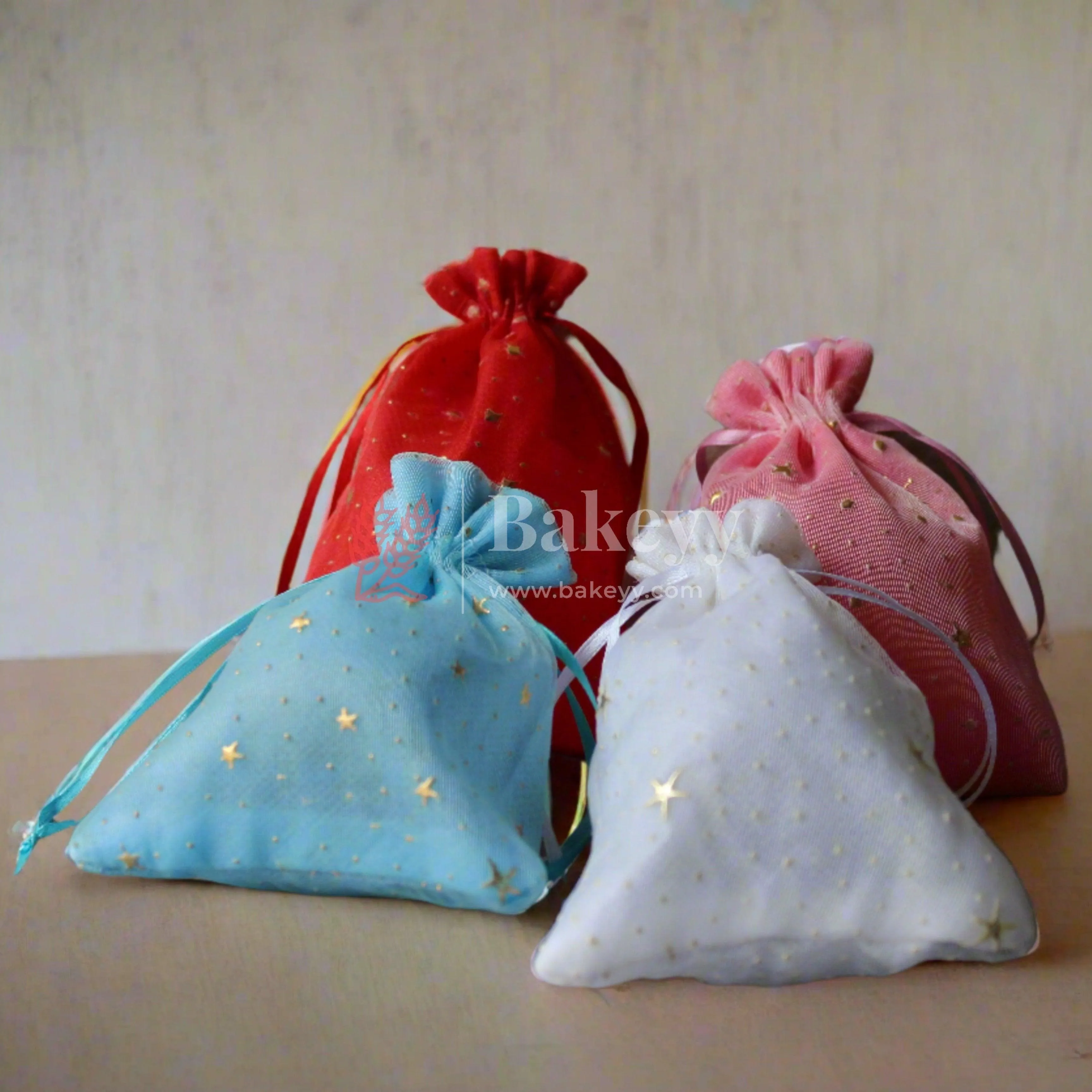 10x14 CM | Cotton Potli Bags | Pack of 50 | Candy Bag | Drawstring Bags
