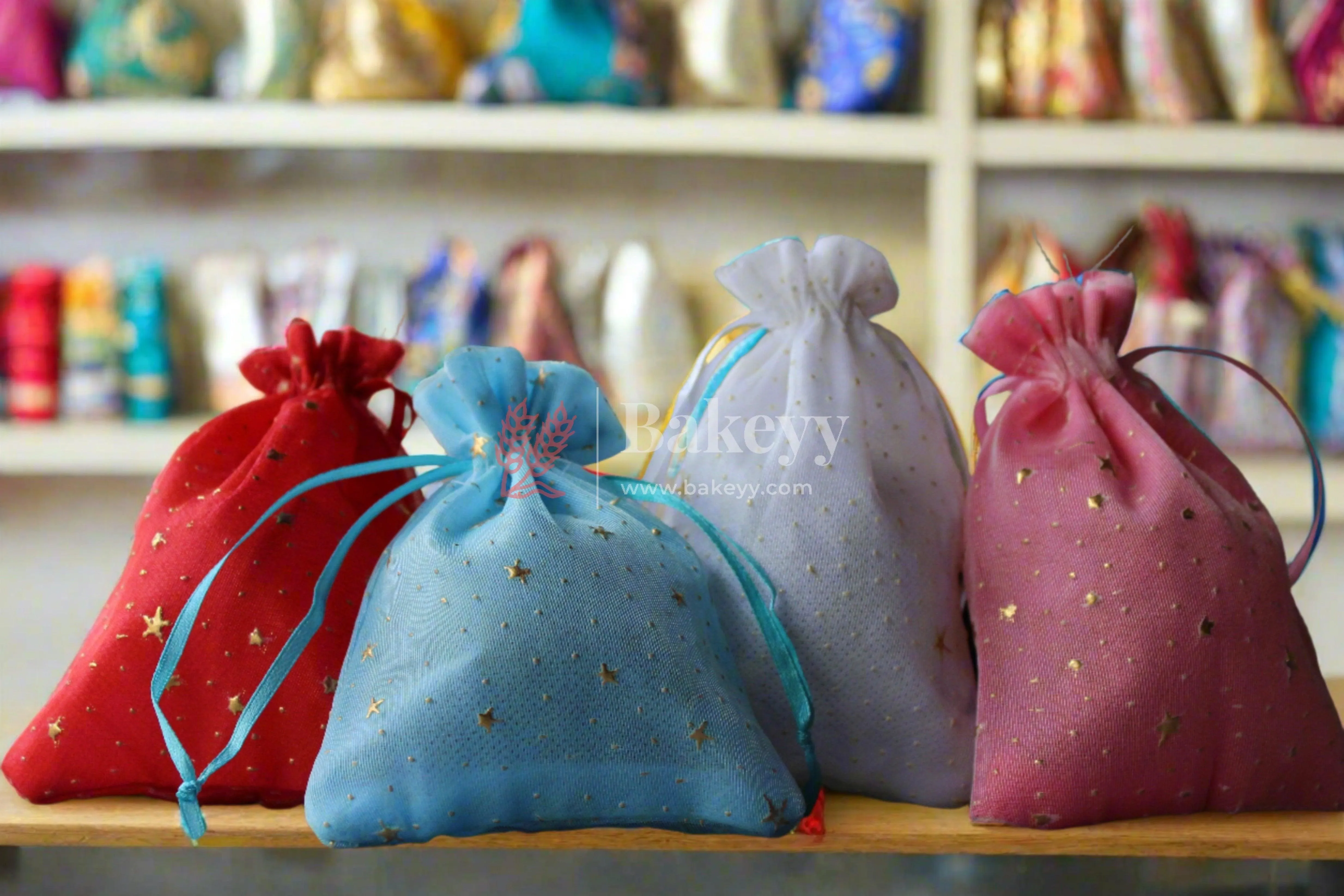 10x14 CM | Cotton Potli Bags | Pack of 50 | Candy Bag | Drawstring Bags