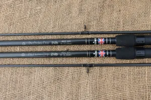 2 x Daiwa Pro Carbon Carp Old School Carp Fishing Rods. 11'. 2.75lb T/C. Classic Old School. 1990s.