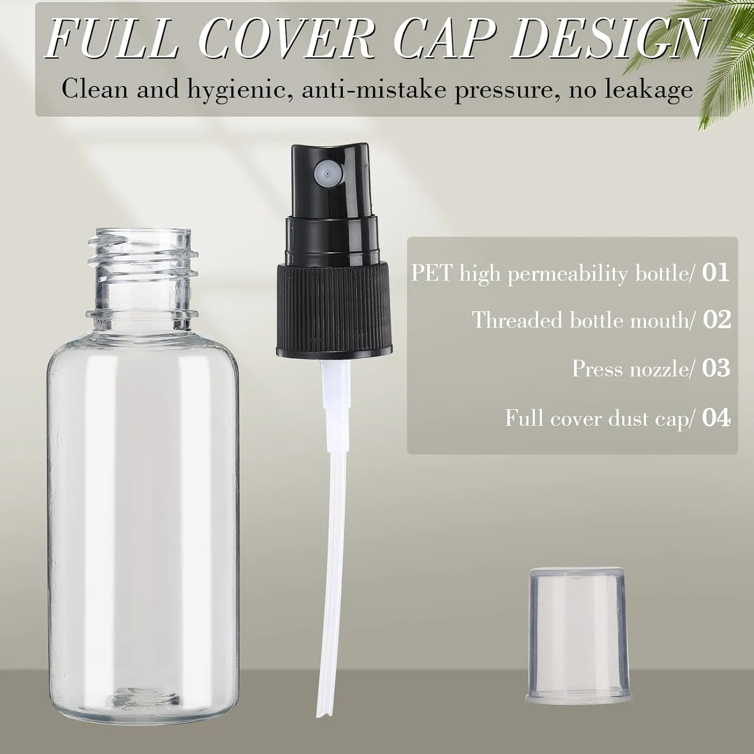200 Pcs Mini Clear Spray Bottles 1 oz Plastic Empty Travel Bottle Fine Mist Small Spray Containers with 5 Pcs Funnels Refillable Liquid Travel Containers for Perfume Skin Toner Essential Oils