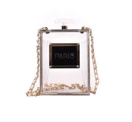2019 Acrylic Women Casual Black Bottle Handbags