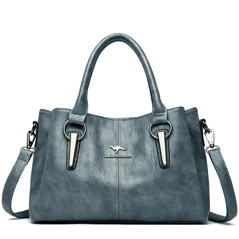 2024 Genuine 3Layers High Quality Soft Leather Ladies Shoulder Crossbody Bags for Women  Luxury Handbags  Women  Designer A Main