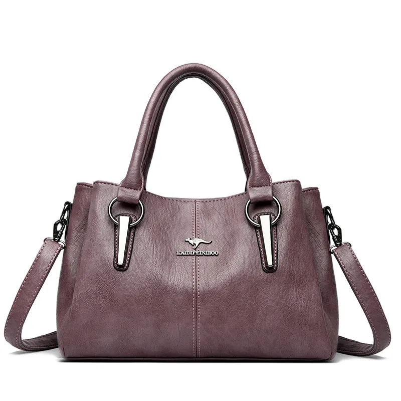 2024 Genuine 3Layers High Quality Soft Leather Ladies Shoulder Crossbody Bags for Women  Luxury Handbags  Women  Designer A Main