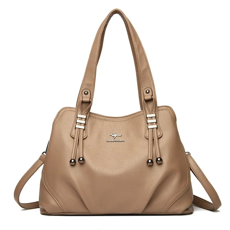 2024 Genuine Fashion 3 Layers Luxury Women Bags Designer HIgh Quality soft leather Shoulder Bag Crossbody Bags for Women