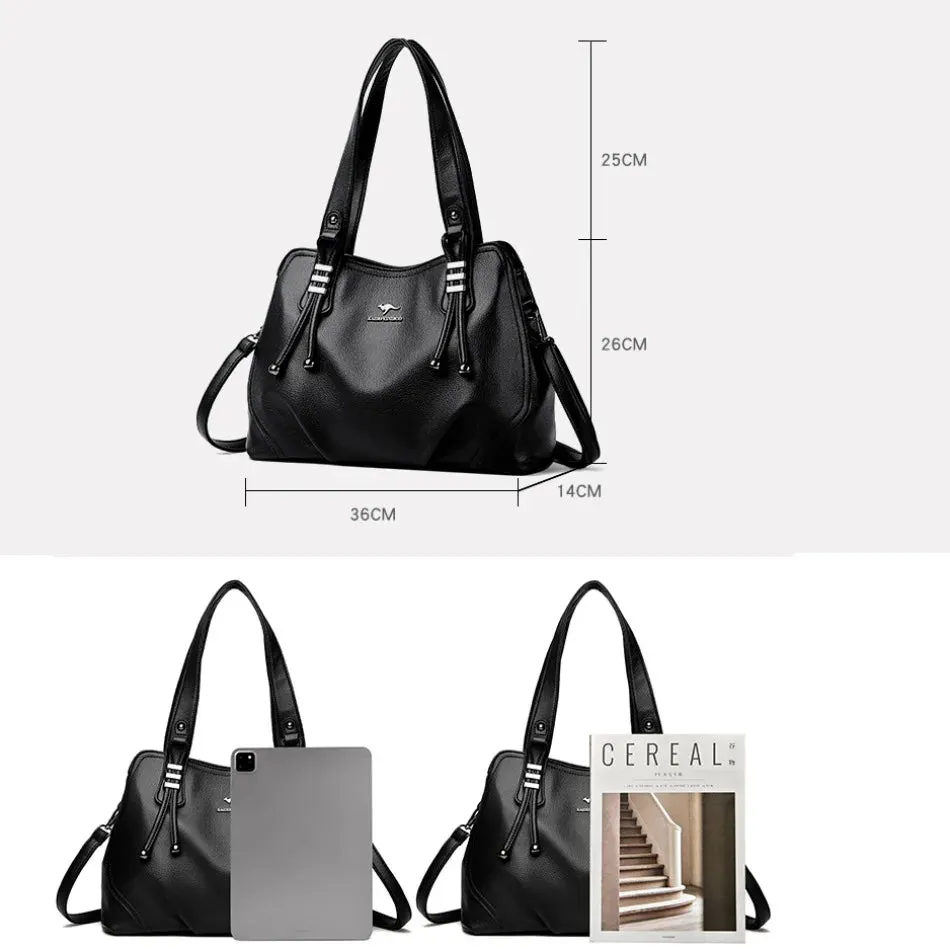 2024 Genuine Fashion 3 Layers Luxury Women Bags Designer HIgh Quality soft leather Shoulder Bag Crossbody Bags for Women