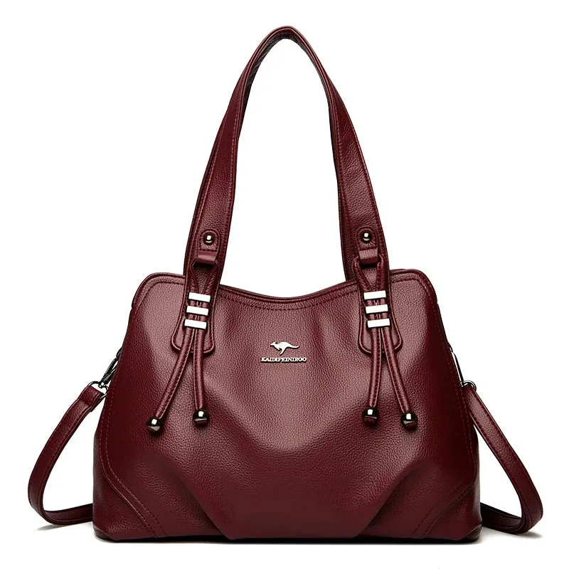 2024 Genuine Fashion 3 Layers Luxury Women Bags Designer HIgh Quality soft leather Shoulder Bag Crossbody Bags for Women