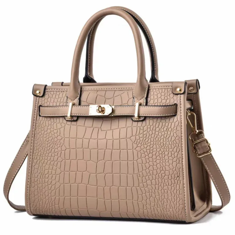 2024 New Crocodile Pattern High Quality Crossbody Bag Soft Leather Luxury Handbags Elegant Bags New Direct Selling Women's Bag