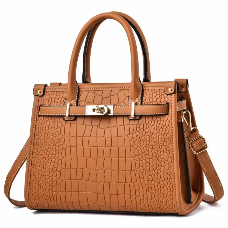2024 New Crocodile Pattern High Quality Crossbody Bag Soft Leather Luxury Handbags Elegant Bags New Direct Selling Women's Bag