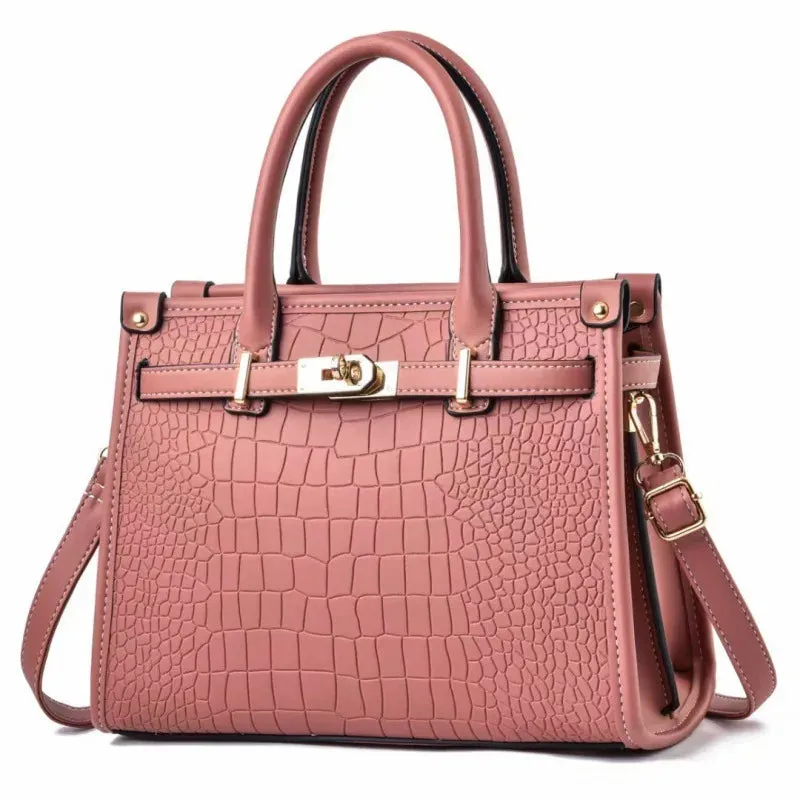 2024 New Crocodile Pattern High Quality Crossbody Bag Soft Leather Luxury Handbags Elegant Bags New Direct Selling Women's Bag