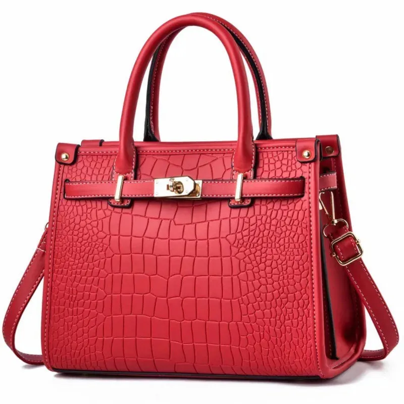 2024 New Crocodile Pattern High Quality Crossbody Bag Soft Leather Luxury Handbags Elegant Bags New Direct Selling Women's Bag