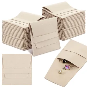 40pcs Luxury Microfiber Jewelry Gift Bags – Soft Drawstring Pouches