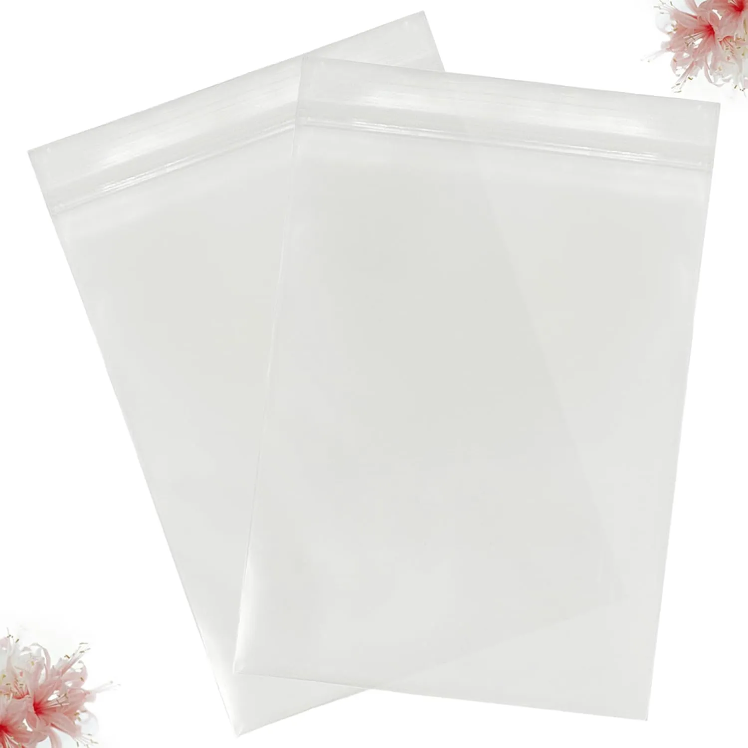 6   6 Mil Reclosable Clear Plastic Zip Bags (6 in x 9 in)