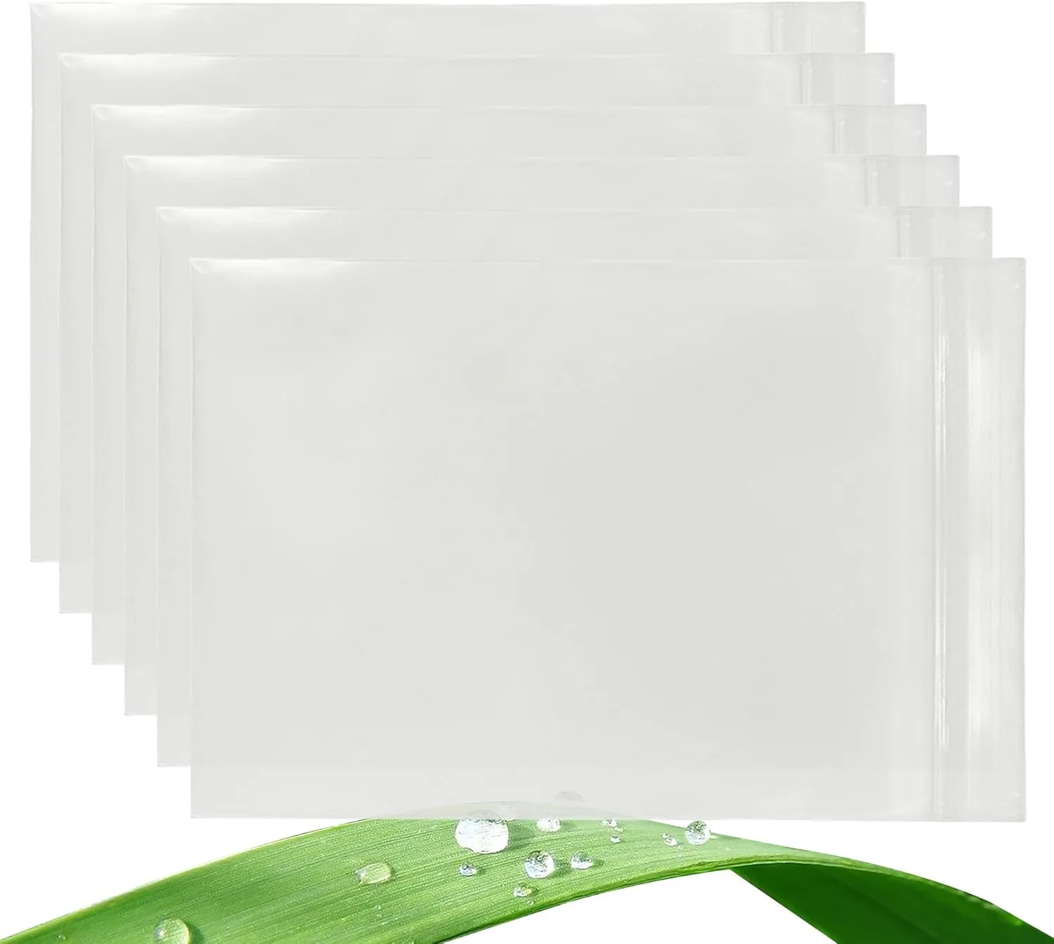 6   6 Mil Reclosable Clear Plastic Zip Bags (6 in x 9 in)