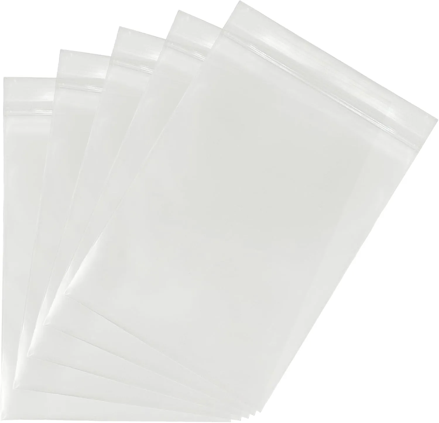 6   6 Mil Reclosable Clear Plastic Zip Bags (6 in x 9 in)