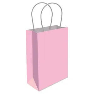 6 Baby Pink Paper Handle Bags