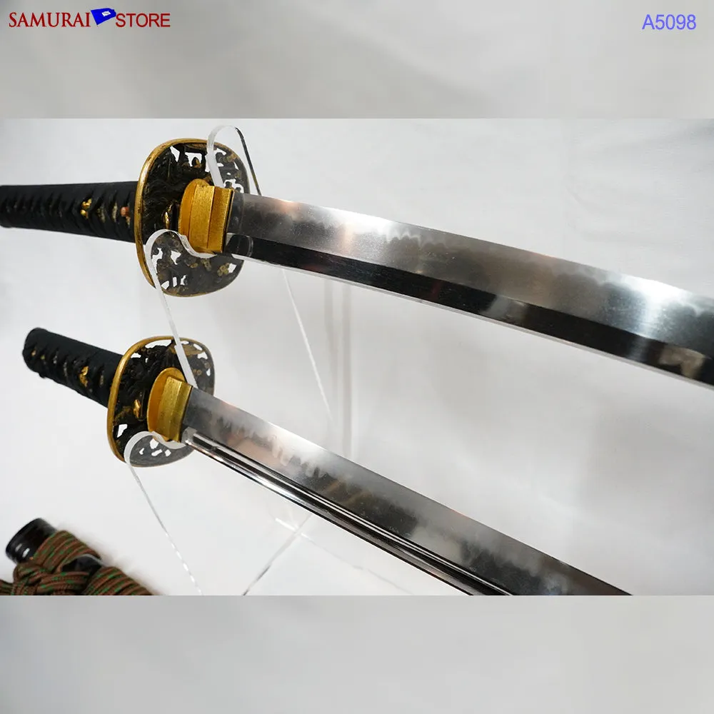 A5098 Pair of antique Daisho Katana & Wakizashi w/ Great Mountings w/ NBTHK 3 certificates