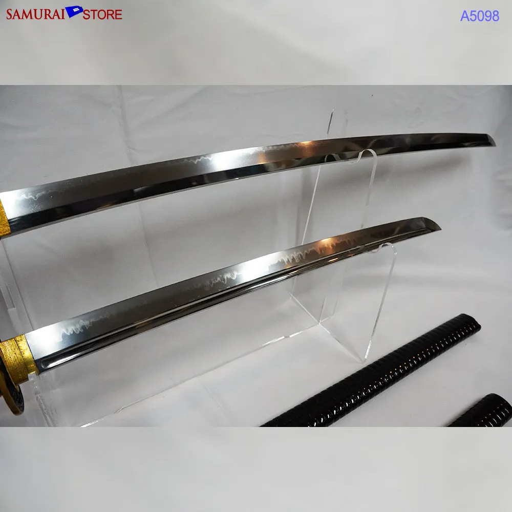 A5098 Pair of antique Daisho Katana & Wakizashi w/ Great Mountings w/ NBTHK 3 certificates
