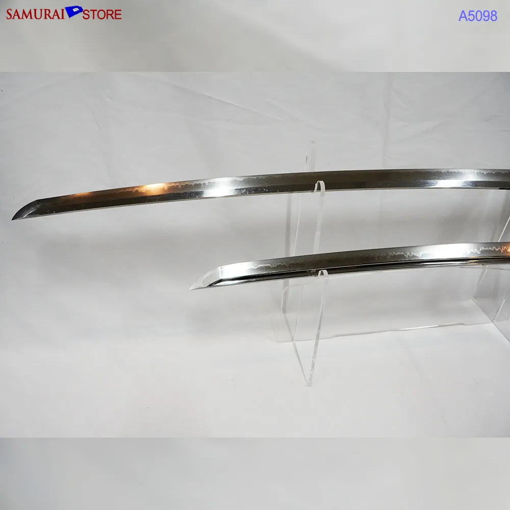 A5098 Pair of antique Daisho Katana & Wakizashi w/ Great Mountings w/ NBTHK 3 certificates