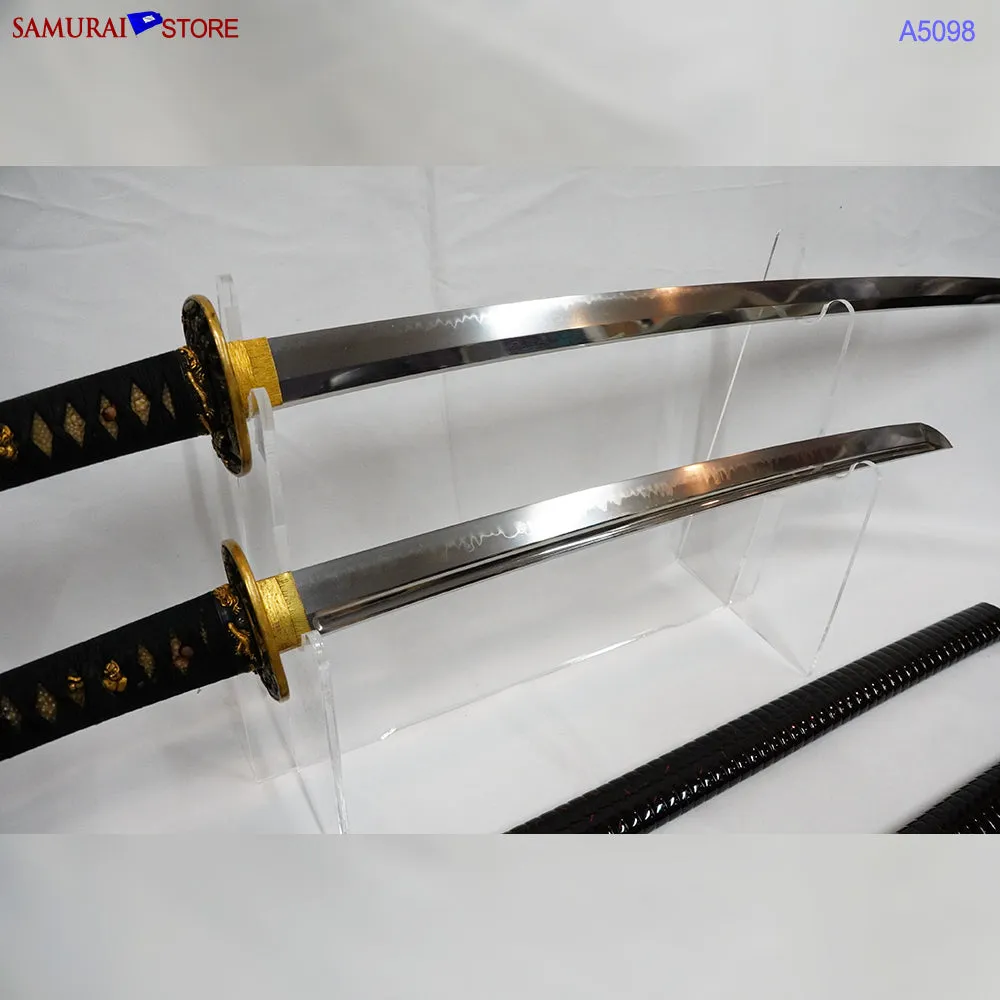 A5098 Pair of antique Daisho Katana & Wakizashi w/ Great Mountings w/ NBTHK 3 certificates
