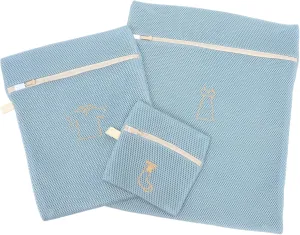 ABOOFAN 3Pcs Zippered Mesh Laundry Bags for Travel Storage Organize Bag for Underwear Socks Design Gentle Care for Washing Machine Dryer