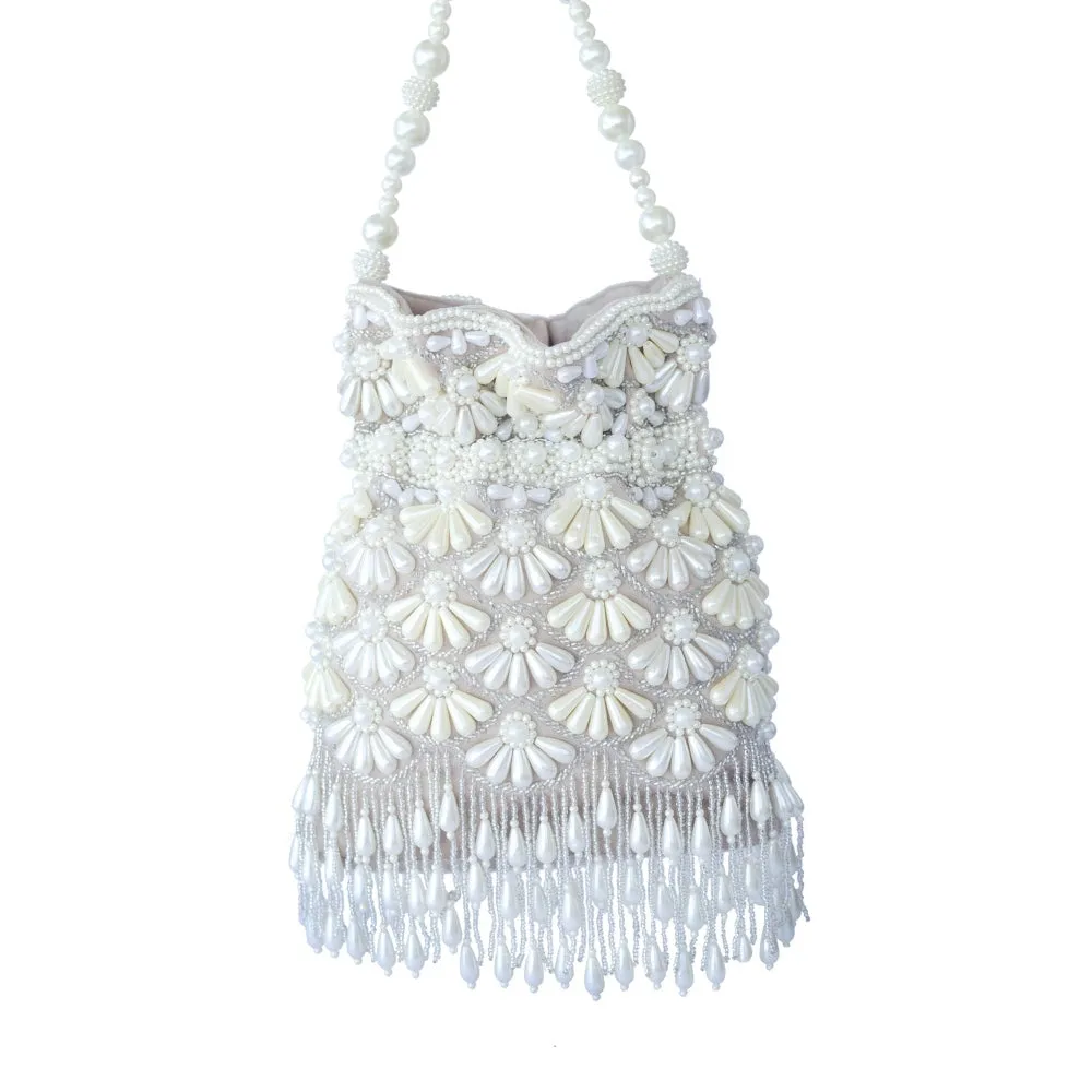 Adora By Ankita Beige Fareeda Potli Bag