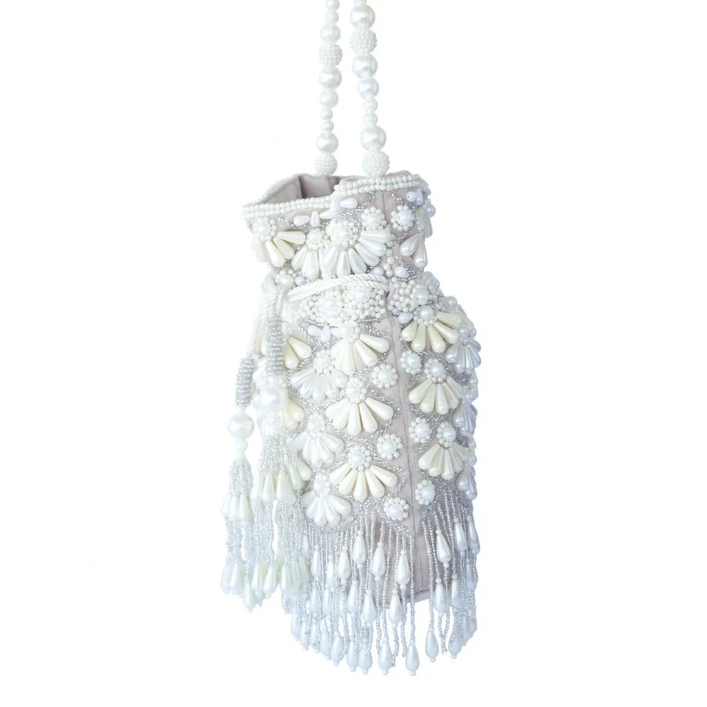 Adora By Ankita Beige Fareeda Potli Bag