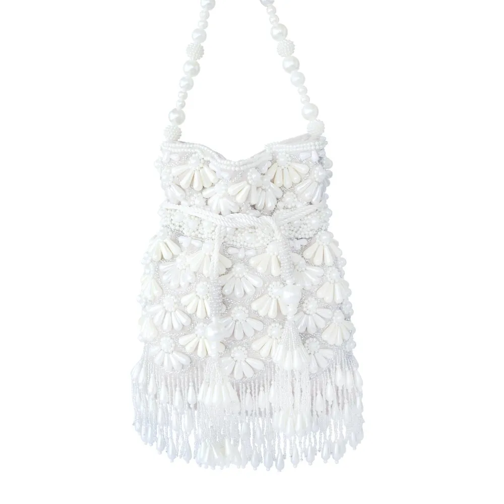 Adora By Ankita Cream Fareeda Potli Bag