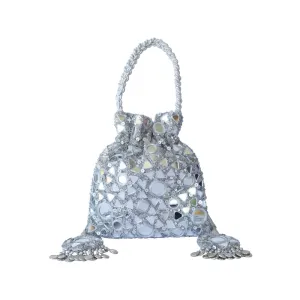 Adora By Ankita Silver Mirat Bag