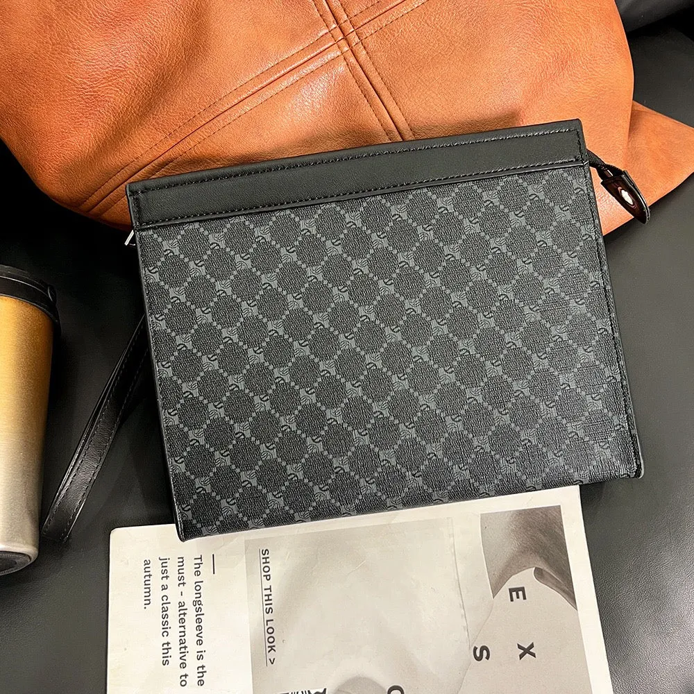 Amir Embossed Zipper Purse