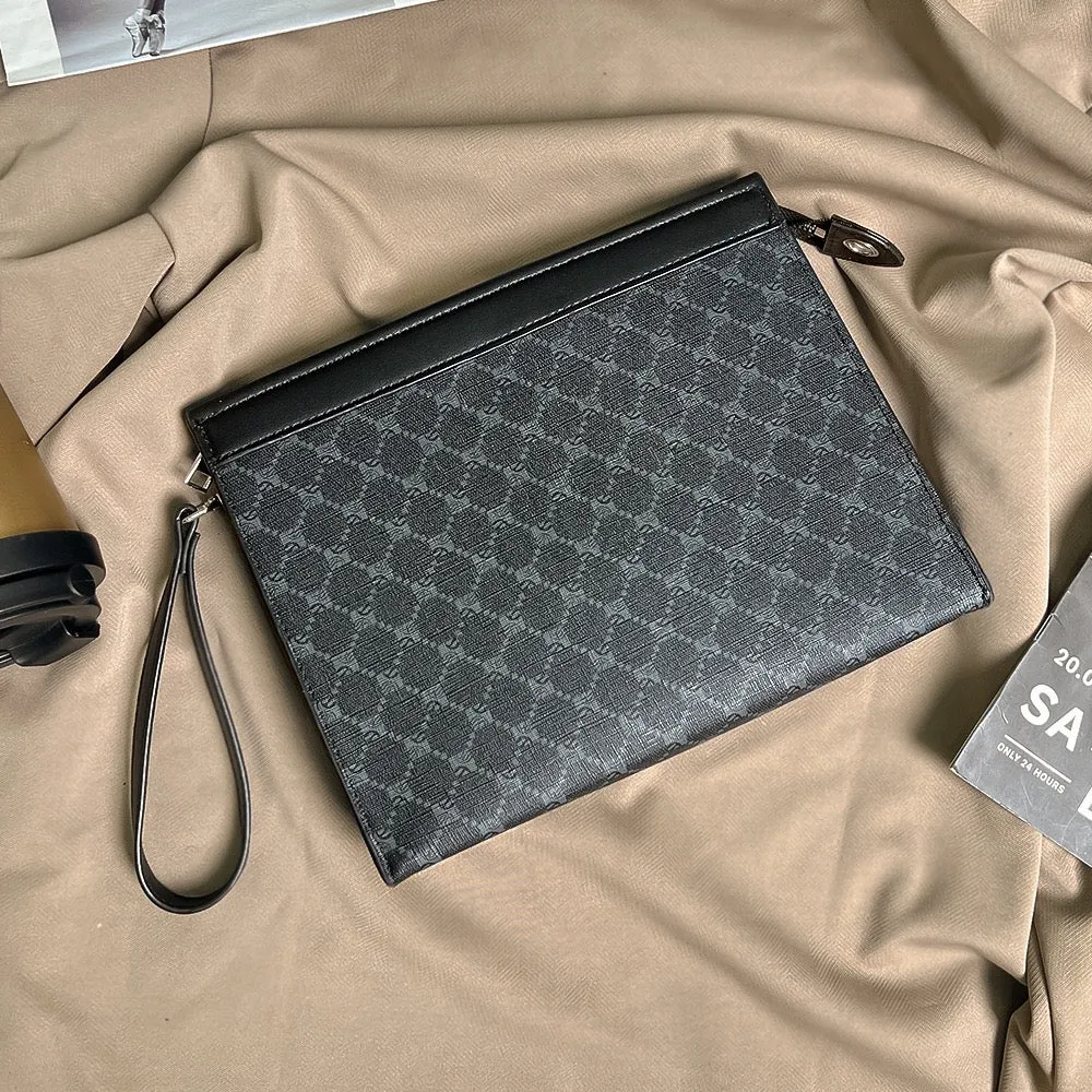 Amir Embossed Zipper Purse