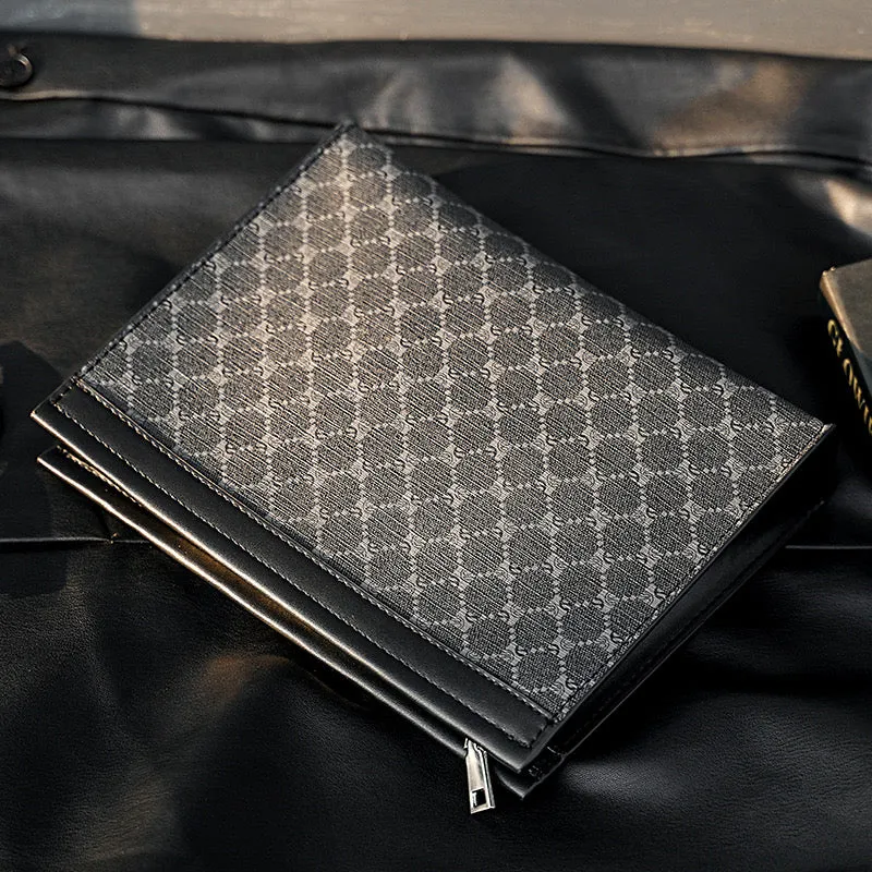 Amir Embossed Zipper Purse
