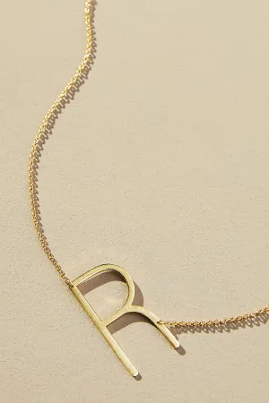 Anthropologie Monogram Pendant Necklace