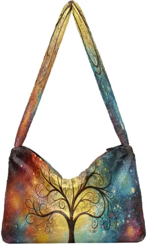 Art Gallery the Tree Womens Shoulder Handbags, Zipper Shoulder Bag, Bags for Women Handbag