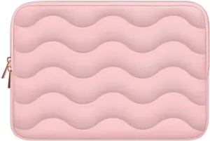 ARVOK Puffy Laptop Sleeve 13-14 inch for MacBook Air 13 inch/Pro 14 inch, Laptop Case Notebook Computer/Tablet Pouch Cover for HP/Dell/Asus/Acer/Samsung, Extra Bag, Women, Cute Carrying Case