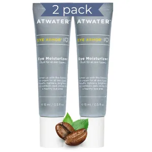 ATWATER Men's Eye Cream - Eye Bag Treatment - Skin Care Designed to reduce Dark Circles, Under Eye Bags, Puffiness and Anti-Aging Formula - Moisturizer for Fine Lines, Wrinkles - 0.5 oz (2 pack)
