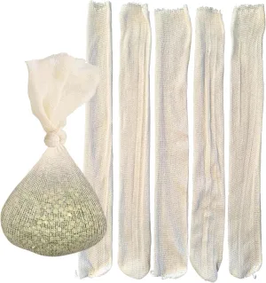 B53 14" Mesh Bag Muslin Cloth for Straining Hops and Grains - Cold Brew Bags Reusable Filter for Home Beer Brewing Kit - Pack of 25