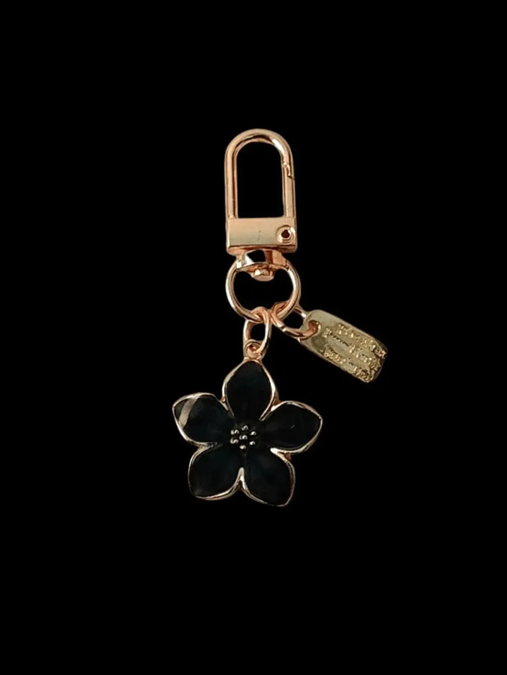 BagForLove - Delicate Cherry Blossom Shaped Keychain with Personalized ID Tag