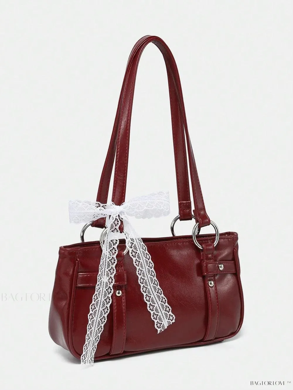 BagForLove - Delicate Lace Underarm Baguette, Ideal for Ladies' Night Out