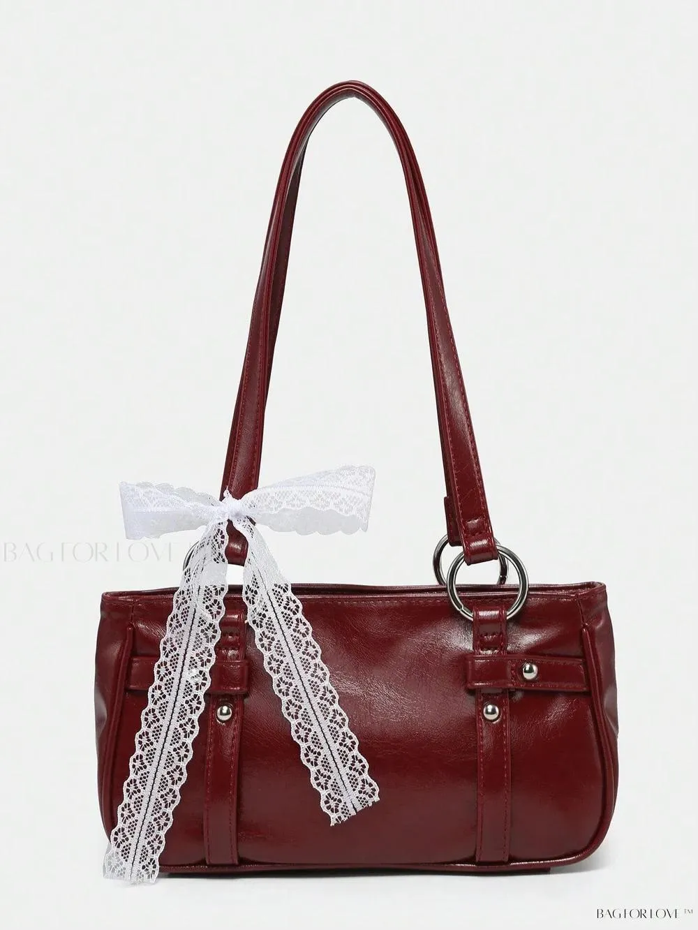 BagForLove - Delicate Lace Underarm Baguette, Ideal for Ladies' Night Out