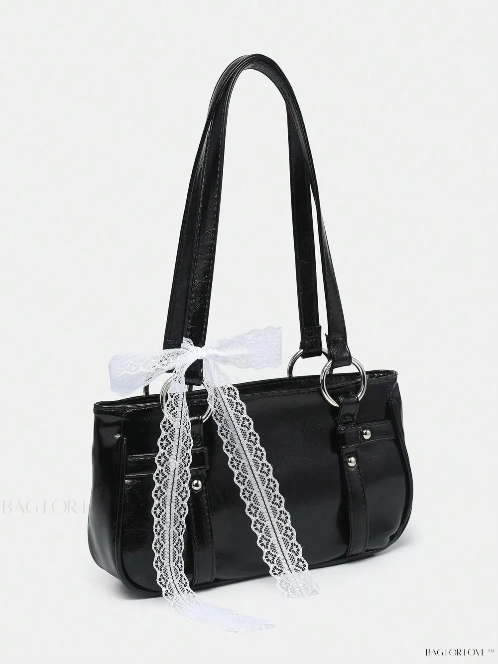 BagForLove - Delicate Lace Underarm Baguette, Ideal for Ladies' Night Out