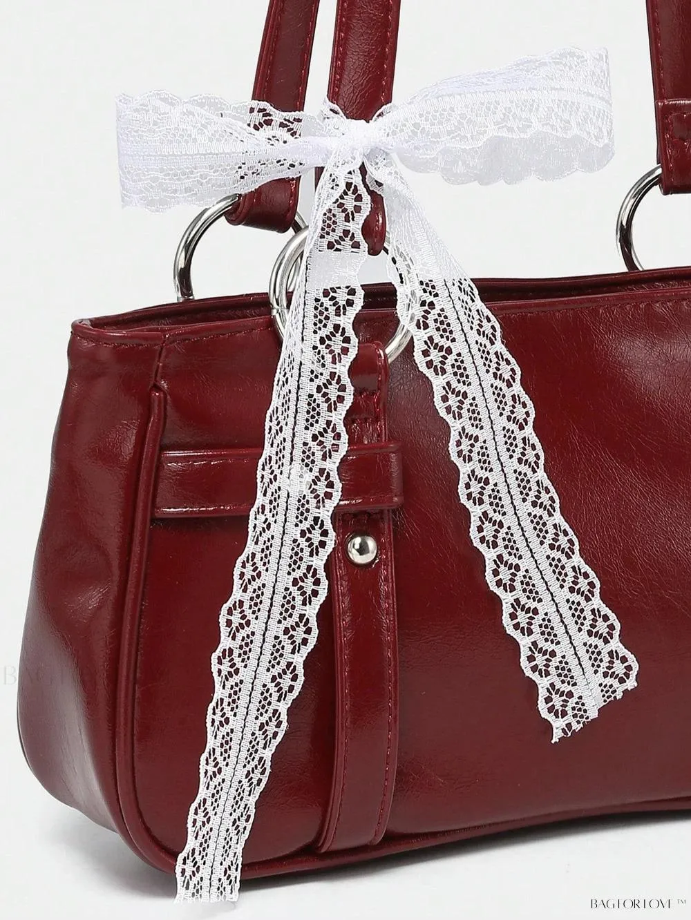 BagForLove - Delicate Lace Underarm Baguette, Ideal for Ladies' Night Out