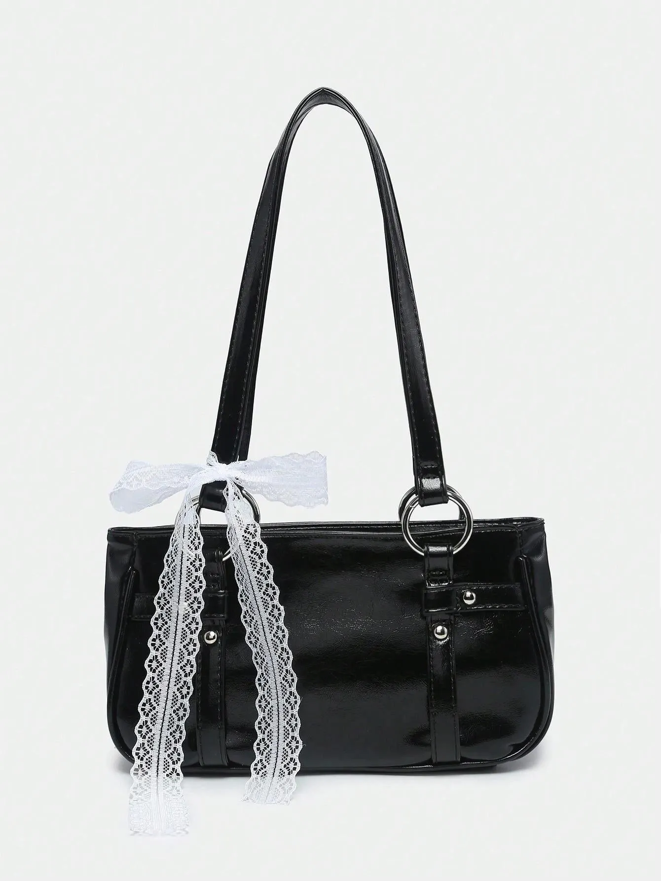BagForLove - Delicate Lace Underarm Baguette, Ideal for Ladies' Night Out
