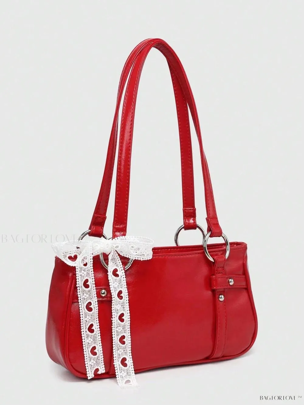 BagForLove - Delicate Lace Underarm Baguette, Ideal for Ladies' Night Out