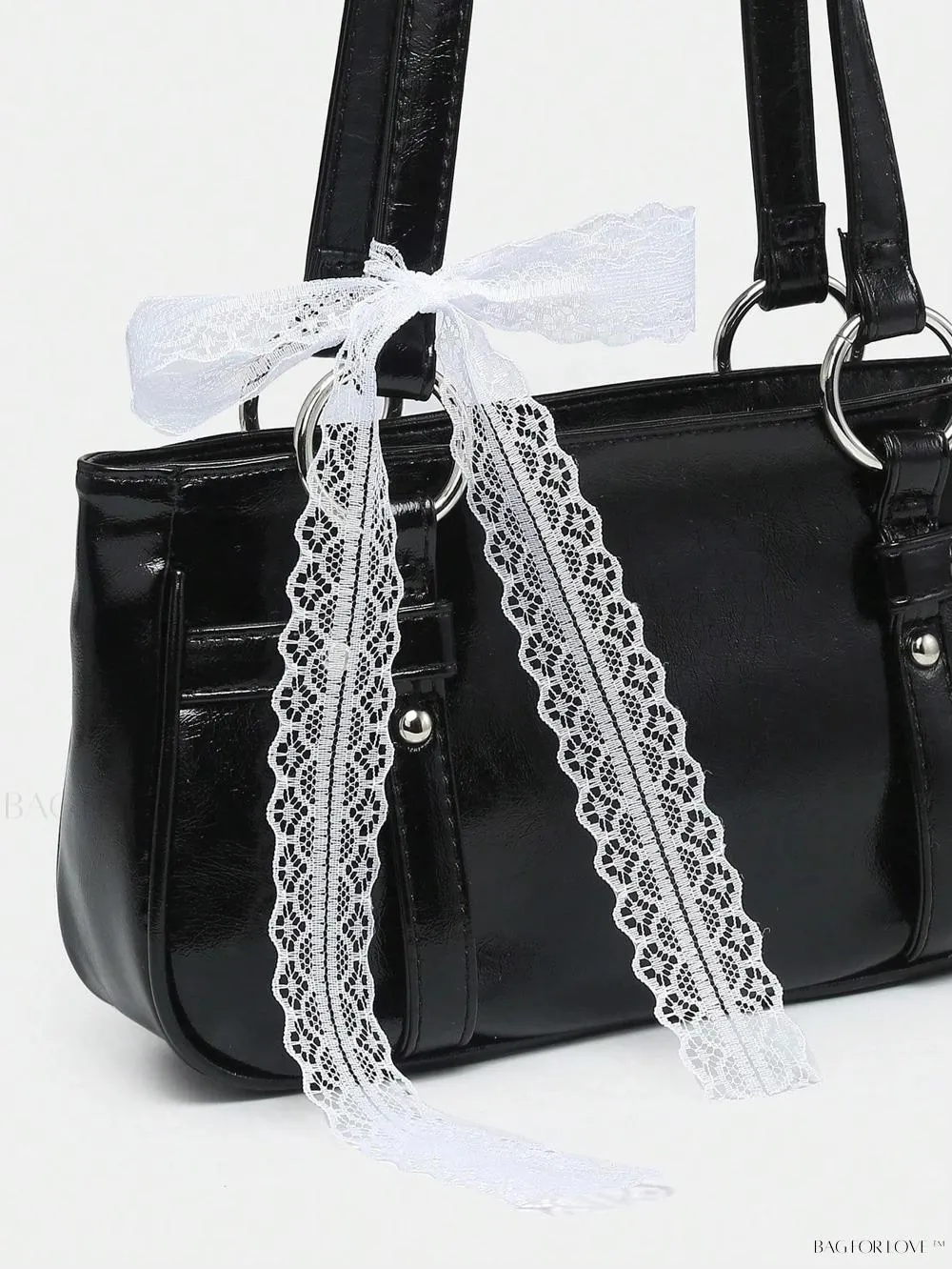 BagForLove - Delicate Lace Underarm Baguette, Ideal for Ladies' Night Out