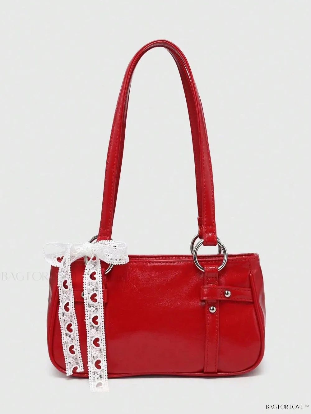 BagForLove - Delicate Lace Underarm Baguette, Ideal for Ladies' Night Out